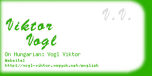 viktor vogl business card